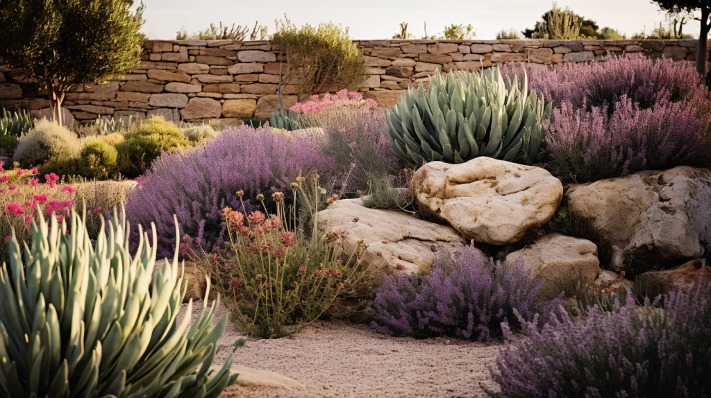id&eacute;e d'am&eacute;nagement de plantes r&eacute;sistantes &agrave; la s&eacute;cheresse